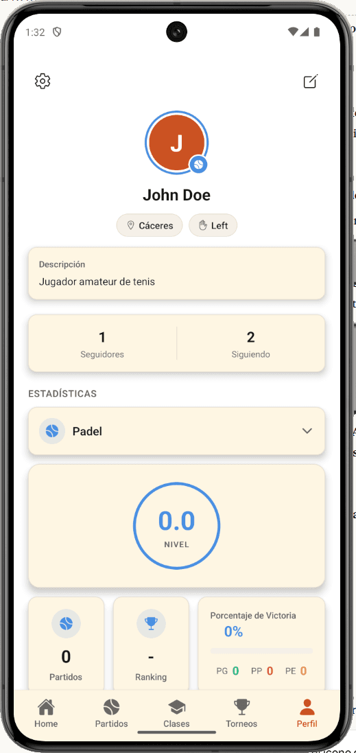 Lynx Player - Tu perfil